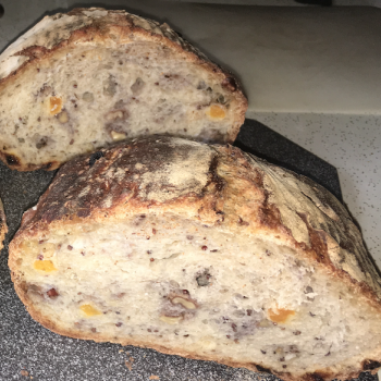 Starvin' Marvin Walnut/Apricot/Red Quinoa Sourdough Bread first overview